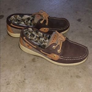 Sperry Shoes! Fuzzy on the inside.